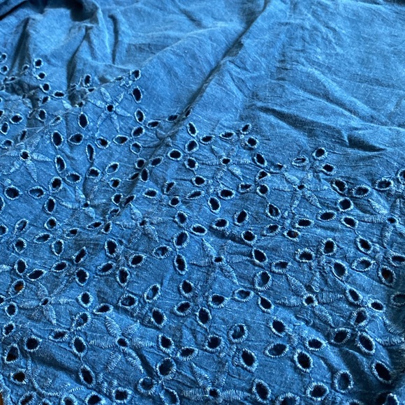 Denim Hippie Crop Top - Picture 4 of 9